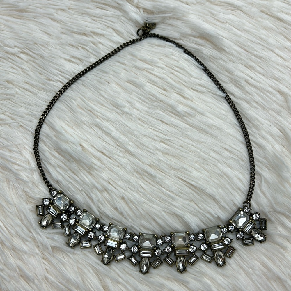 LOFT Vintage-Inspired  Crystal Statement Necklace